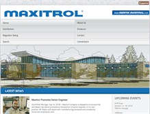Tablet Screenshot of maxitrol.com